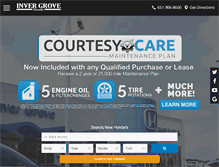 Tablet Screenshot of invergrovehonda.com